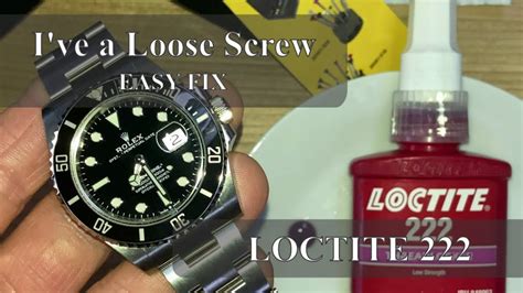 rolex links loctite|loctite adhesive for watches.